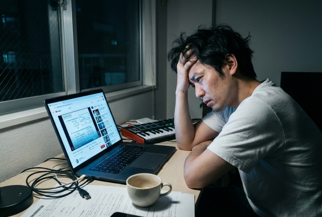 悩むクリエイター