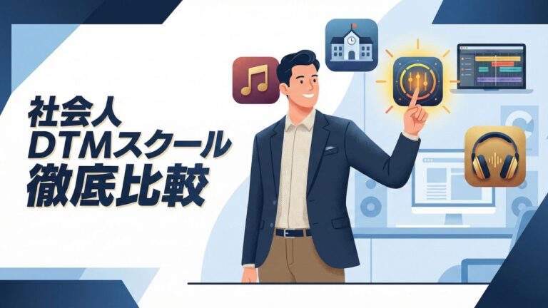【2026年版】社会人向けDTMスクール徹底比較。おすすめ9選と目的別の選び方