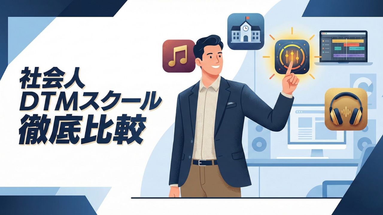 【2026年版】社会人向けDTMスクール徹底比較。おすすめ9選と目的別の選び方
